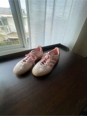 adidas Cream and Pink Casual Sneakers
